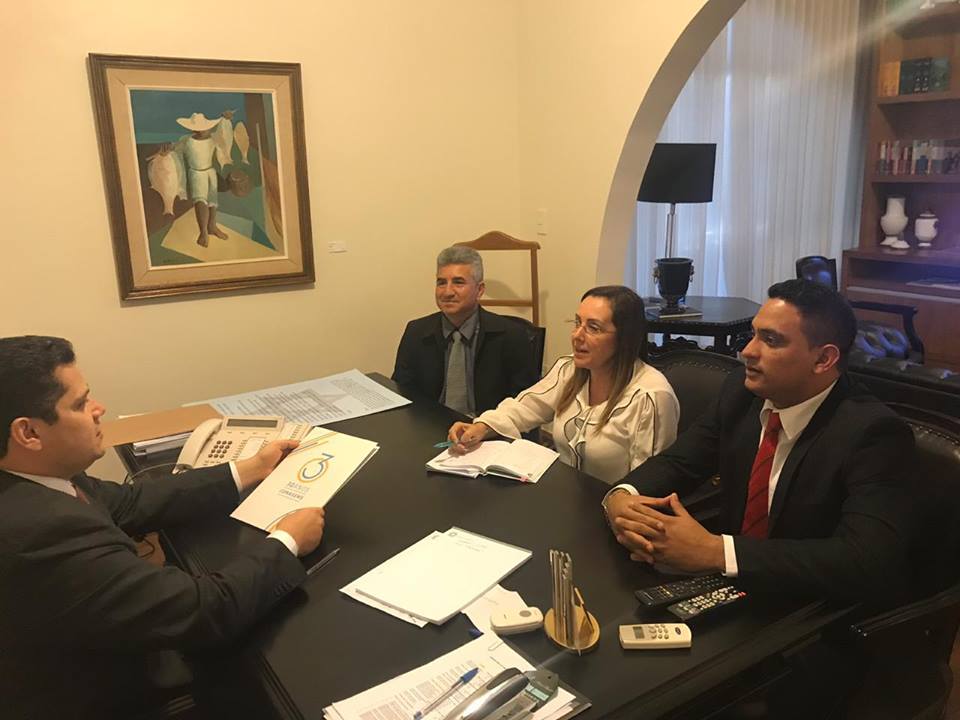 Secretário de Saúde reúne em Brasilia com o presidente do Senado Federal, Davi Alcolumbre.